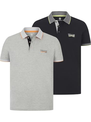 Jan Vanderstorm Herren Doppelpack Poloshirt Haraldfred Silbergrau, XL - 56/58 Jan Vanderstorm Herren Doppelpack Poloshirt Haraldfred Silbergrau, XL - 56/58 von Jan Vanderstorm