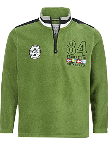Jan Vanderstorm Herren Fleece-Sweatshirt Tomas Casual Sweater grün 2XL (XXL) - 60/62 von Jan Vanderstorm