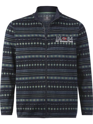 Jan Vanderstorm Herren Fleecejacke Nels dunkelblau, XL - 56/58 von Jan Vanderstorm