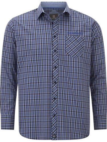 Jan Vanderstorm Herren Hemd Bjornman blau, 4XL (XXXXL) - 49/50 von Jan Vanderstorm