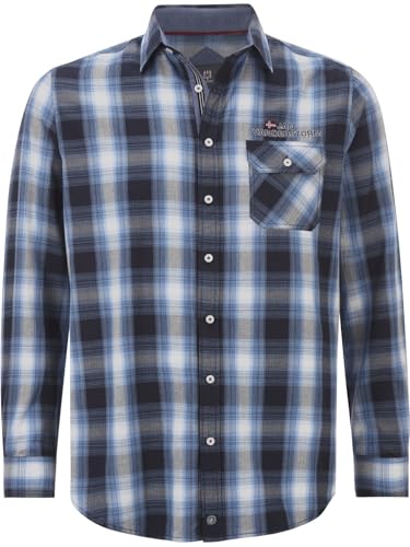 Jan Vanderstorm Herren Hemd Kaitar blau, 3XL (XXXL) - 47/48 von Jan Vanderstorm