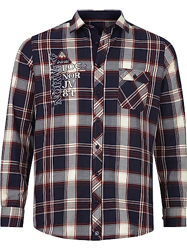 Jan Vanderstorm Herren Hemd Keke dunkelblau, 4XL (XXXXL) - 49/50 von Jan Vanderstorm