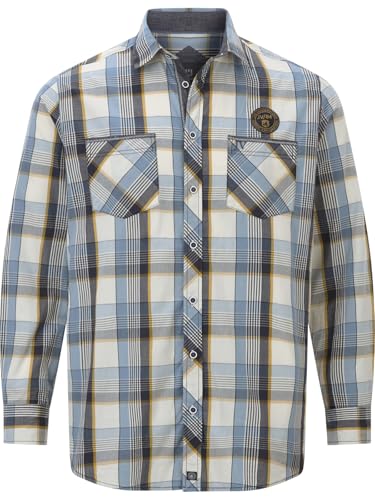 Jan Vanderstorm Herren Hemd Lokifred blau, 2XL (XXL) - 45/46 von Jan Vanderstorm