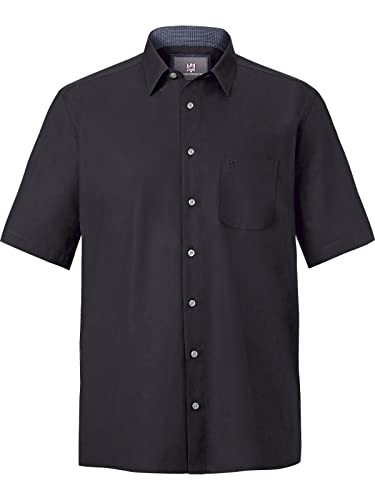 Jan Vanderstorm Herren Hemd Meino schwarz 2XL (XXL) - 45/46 von Jan Vanderstorm