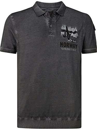 Jan Vanderstorm Herren Poloshirt Alsing dunkelgrau, XL - 56/58 von Jan Vanderstorm