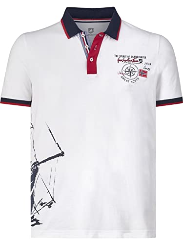 Jan Vanderstorm Herren Poloshirt Dilan weiß 2XL (XXL) - 60/62 von Jan Vanderstorm