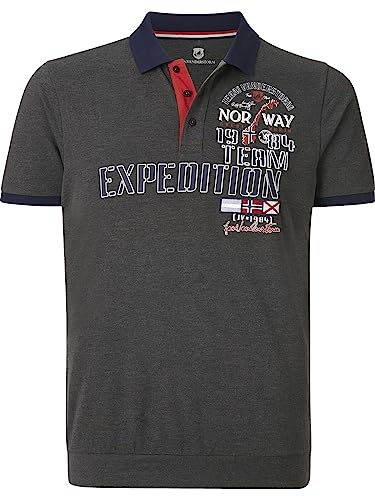 Jan Vanderstorm Herren Poloshirt Erling dunkelgrau, 2XL (XXL) - 60/62 von Jan Vanderstorm