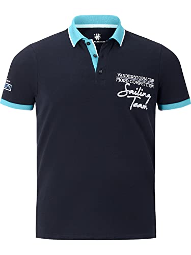 Jan Vanderstorm Herren Poloshirt Iwar dunkelblau 2XL (XXL) - 60/62 von Jan Vanderstorm