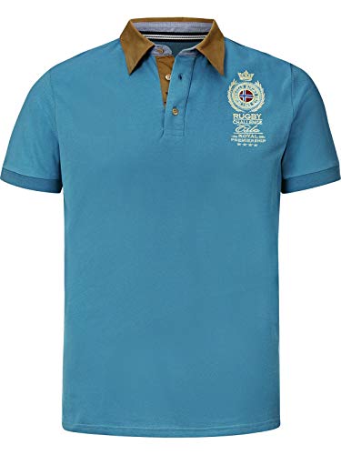 Jan Vanderstorm Herren Poloshirt Joakim Petrol 2XL (XXL) - 60/62 von Jan Vanderstorm