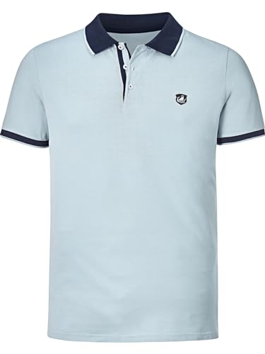 Jan Vanderstorm Herren Poloshirt Lavrans hellblau L - 52/54 von Jan Vanderstorm