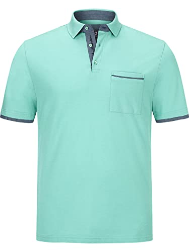 Jan Vanderstorm Herren Poloshirt Melker türkis 5XL (XXXXXL) - 72/74 von Jan Vanderstorm