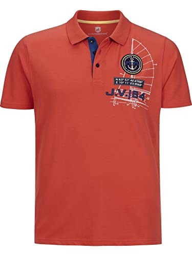 Jan Vanderstorm Herren Poloshirt Nicco orange 5XL (XXXXXL) - 72/74 von Jan Vanderstorm