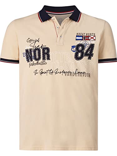 Jan Vanderstorm Herren Poloshirt Samu beige 2XL (XXL) - 60/62 von Jan Vanderstorm