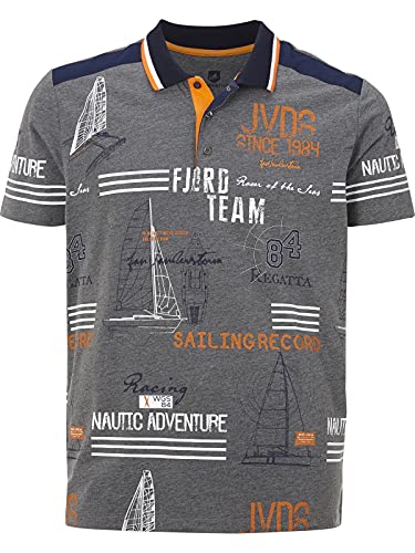 Jan Vanderstorm Herren Poloshirt Sigurdur grau 2XL (XXL) - 60/62 von Jan Vanderstorm