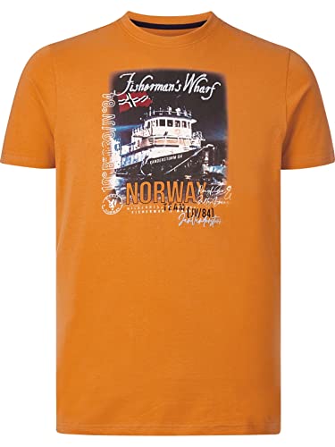 Jan Vanderstorm Herren T-Shirt Gaard orange 2XL (XXL) - 60/62 von Jan Vanderstorm