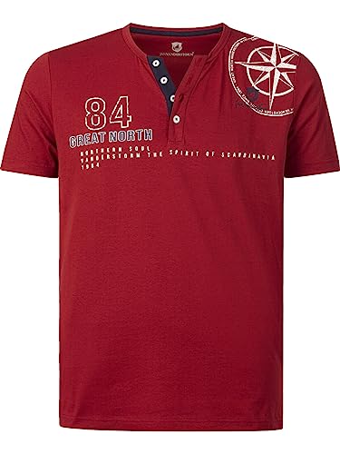 Jan Vanderstorm Herren T-Shirt Lindrad rot 5XL (XXXXXL) - 72/74 von Jan Vanderstorm