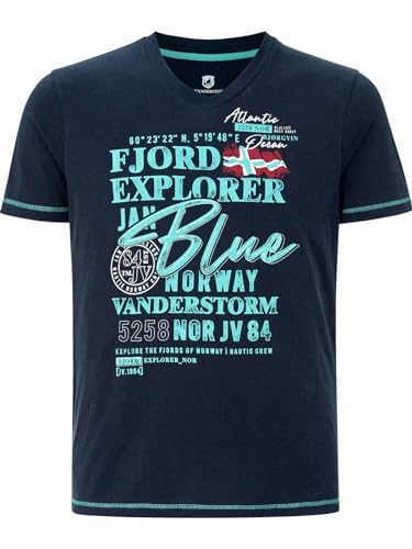 Jan Vanderstorm Herren T-Shirt Nordger dunkelblau 4XL (XXXXL) - 68/70 von Jan Vanderstorm