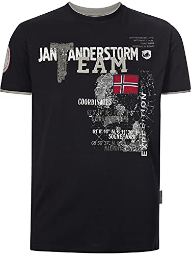 Jan Vanderstorm Herren T-Shirt Sölve schwarz, L - 52/54 von Jan Vanderstorm