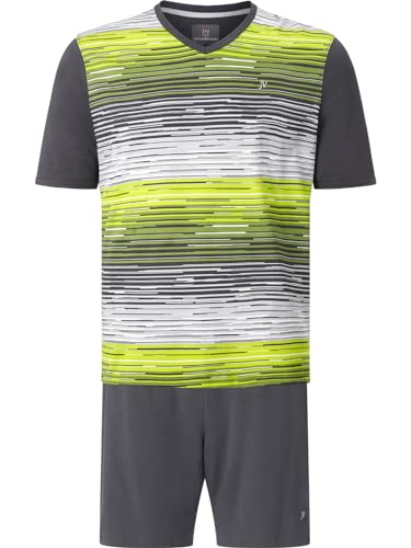 Jan Vanderstorm Herren Kurzer Schlafanzug Audun dunkelgrau, 6XL (XXXXXXL) - 76/78 von Jan Vanderstorm