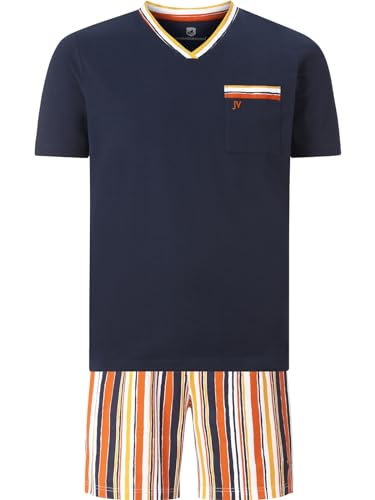 Jan Vanderstorm Herren Kurzer Schlafanzug Fredstein dunkelblau, 6XL (XXXXXXL) - 76/78 von Jan Vanderstorm