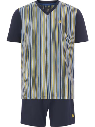 Jan Vanderstorm Herren Kurzer Schlafanzug Helmwald dunkelblau, XL - 56/58 von Jan Vanderstorm