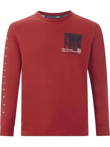 Jan Vanderstorm Herren Langarmshirt Winholm rot, 4XL (XXXXL) - 68/70 von Jan Vanderstorm