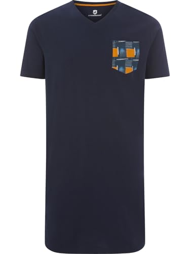 Jan Vanderstorm Herren Nachthemd Oenske dunkelblau, 4XL (XXXXL) - 68/70 von Jan Vanderstorm