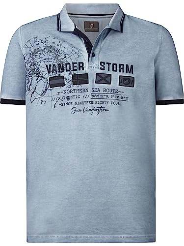 Jan Vanderstorm Herren Poloshirt Anthonis hellblau 7XL (XXXXXXXL) - 80/82 von Jan Vanderstorm