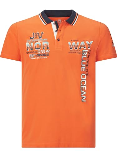 Jan Vanderstorm Herren Poloshirt Jerker orange 4XL (XXXXL) - 68/70 von Jan Vanderstorm