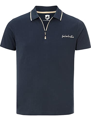 Jan Vanderstorm Herren Poloshirt Johar dunkelblau L - 52/54 von Jan Vanderstorm