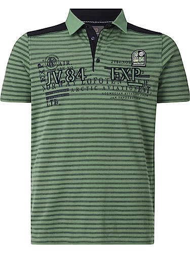 Jan Vanderstorm Herren Poloshirt Kuibert Oliv 4XL (XXXXL) - 68/70 von Jan Vanderstorm