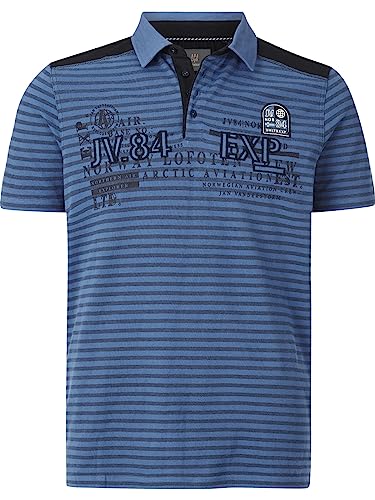 Jan Vanderstorm Herren Poloshirt Kuibert blau 2XL (XXL) - 60/62 von Jan Vanderstorm