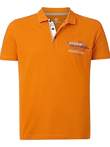 Jan Vanderstorm Herren Poloshirt Ragge orange 6XL (XXXXXXL) - 76/78 von Jan Vanderstorm