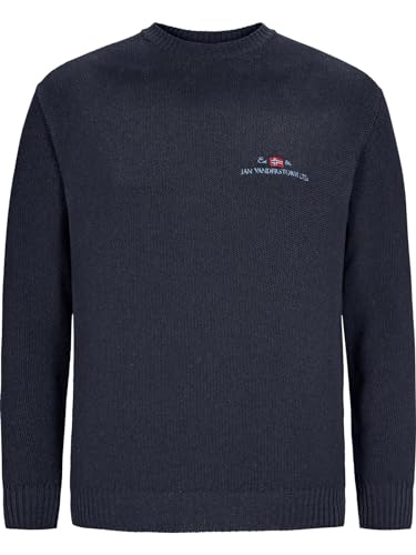 Jan Vanderstorm Herren Pullover Albrekt (feinstrick Pullover) dunkelblau, XL - 56/58 von Jan Vanderstorm