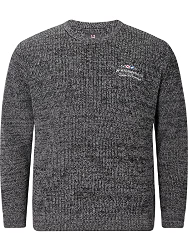 Jan Vanderstorm Herren Pullover Beetu Gestricktes Casual Oberteil grau XL - 56/58 von Jan Vanderstorm