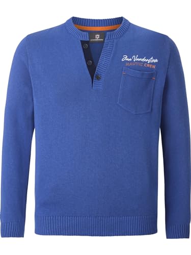 Jan Vanderstorm Herren Pullover Elger Gestricktes Casual Oberteil Royalblau 3XL (XXXL) - 64/66 von Jan Vanderstorm