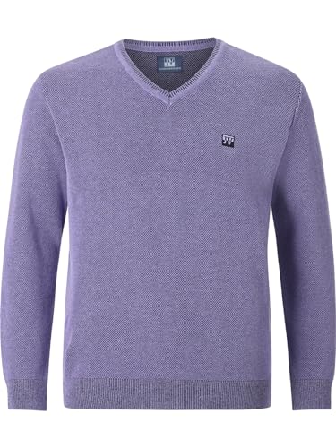 Jan Vanderstorm Herren Pullover Keimo Gestricktes Casual Oberteil Hellviolett 7XL (XXXXXXXL) - 80/82 von Jan Vanderstorm