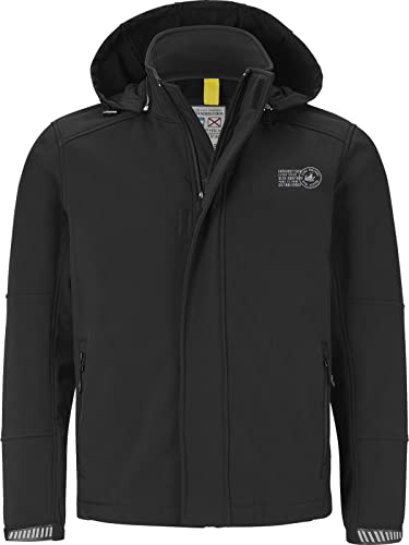 Jan Vanderstorm Herren Softshelljacke Menne schwarz, L - 54 von Jan Vanderstorm
