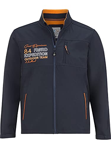 Jan Vanderstorm Herren Softshelljacke Teemu dunkelblau 4XL (XXXXL) - 70 von Jan Vanderstorm