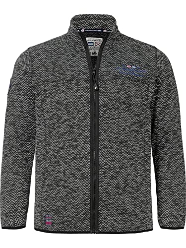 Jan Vanderstorm Herren Strickfleecejacke Kolmund schwarz XL - 56/58 von Jan Vanderstorm