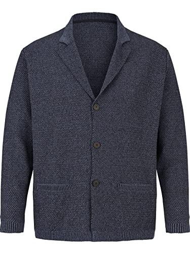 Jan Vanderstorm Herren Strickjacke Asger blau 7XL (XXXXXXXL) - 80/82 von Jan Vanderstorm