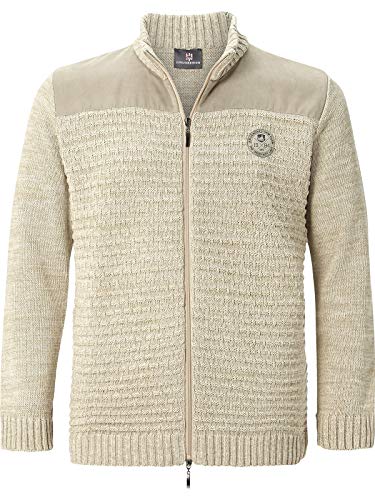 Jan Vanderstorm Herren Strickjacke Gylfe beige 3XL (XXXL) - 64/66 von Jan Vanderstorm