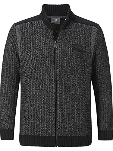 Jan Vanderstorm Herren Strickjacke Halsten schwarz, 4XL (XXXXL) - 68/70 von Jan Vanderstorm
