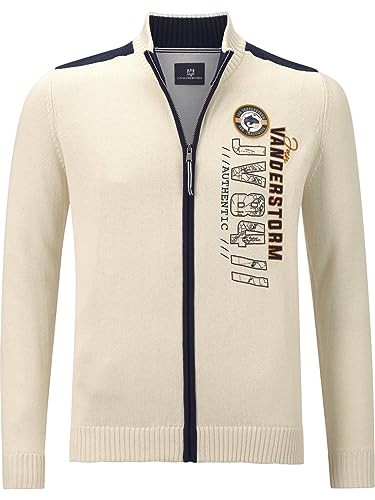 Jan Vanderstorm Herren Strickjacke Tjardo wollweiß 2XL (XXL) - 60/62 von Jan Vanderstorm