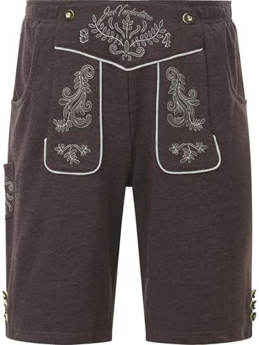 Jan Vanderstorm Herren Sweatbermuda Dennik Dunkelbraun, 7XL (XXXXXXXL) - 80/82 von Jan Vanderstorm