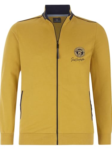 Jan Vanderstorm Herren Sweatjacke Andtarsen dunkelgelb, 6XL (XXXXXXL) - 76/78 von Jan Vanderstorm