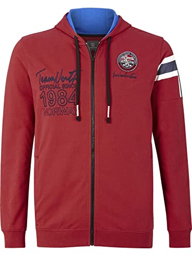 Jan Vanderstorm Herren Sweatjacke Antoo rot XL - 56/58 von Jan Vanderstorm