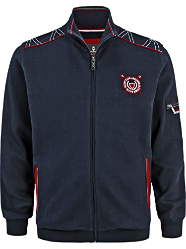 Jan Vanderstorm Herren Sweatjacke Atli dunkelblau, 6XL (XXXXXXL) - 76/78 von Jan Vanderstorm