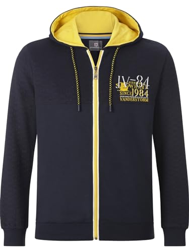 Jan Vanderstorm Herren Sweatjacke Dagomar dunkelblau, 2XL (XXL) - 60/62 von Jan Vanderstorm