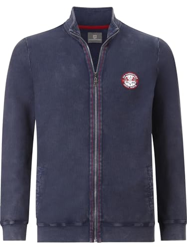 Jan Vanderstorm Herren Sweatjacke Dietbert dunkelblau, 4XL (XXXXL) - 68/70 von Jan Vanderstorm
